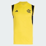 Camiseta Regata do Flamengo Treino Atleta 2024 adidas - Masculina AMARELO