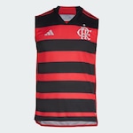 Camiseta Regata do Flamengo I 2024 adidas - Masculina PRETO