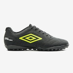 Chuteira Society Umbro Neo Striker - Adulto PRETO/VERDE CLA