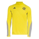 Camisa do Flamengo Treino Atleta Manga Longa adidas - Masculino Amarelo/Preto