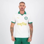 Camisa 2 do Palmeiras 2024 42 López Puma - Masculina BRANCO