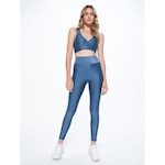 Top Fitness Body For Sure com Decote em V Basic - Feminino AZUL