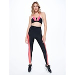 Top Fitness Body For Sure Alça Cruzada Liso Action - Feminino PRETO