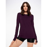 Camiseta Manga Longa Bodyforsure Essentials - Feminina ROXO