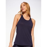 Camiseta Regata Bodyforsure Alça Fina Essentials - Feminina MARINHO/CINZA/AMAREL