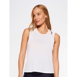 Camiseta Regata Bodyforsure Alças Sobrepostas Essentials - Feminina BRANCO