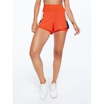 Shorts Bodyforsure Liso Beach Sports - Feminino AZUL ESC/LARANJA