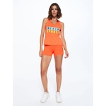 Camiseta Regata Bodyforsure Lisa Beach Sports - Feminina AZUL ESC/LARANJA