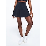 Saia Shorts Bodyforsure Liso Essentials - Feminina PRETO