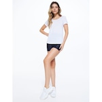 Camiseta com Detalhe Cruzado Bodyforsure Essentials - Feminina BRANCO