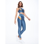 Top Fitness Body For Sure Recortes Space - Feminino AZUL