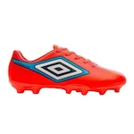 Chuteira de Campo Umbro Cannon - Infantil LARANJA/AZUL