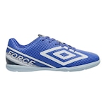 Chuteira Futsal Umbro Force - Adulto AZUL/BRANCO