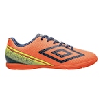 Chuteira Futsal Umbro Force - Adulto LARANJA/AZUL ESC