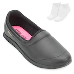 Tênis Slip On Actvitta e Meia At24-42025 - Feminino PRETO/OURO