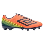 Chuteira de Campo Umbro Force - Adulto LARANJA/AZUL