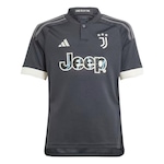 Camisa do Juventus 23/24 III adidas - Infantil CINZA