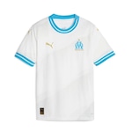 Camisa Olympique Marseille 23/24 Puma - Infantil BRANCO