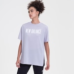 Camiseta New Balance Relentless Print - Feminina Lilas