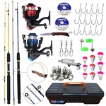 Kit Pesca Completo com 2 Varas Taue e Molinete Ultra Light Promo Nao Se Aplica