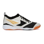 Chuteira Futsal Penalty Max 1000 Locker Ecoknit - Adulto BRANCO/OURO