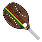 Raquete de Beach Tennis Sexy Rasta Woody 3K Carbon MARROM