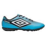 Chuteira Society Umbro Cannon - Adulto AZUL/PRETO