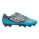 Chuteira de Campo Umbro  Cannon - Adulto AZUL/PRETO