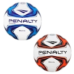 Kit com 2 Bola de Futebol Campo Penalty Bravo Xxiv LARANJA/AZUL