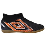 Chuteira Futsal Umbro Mutant - Infantil PRETO/LARANJA