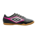 Chuteira Futsal Umbro Cannon - Adulto PRETO/ROSA