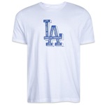 Camiseta New Era Regular Los Angeles Dodgers Core MLB - Masculina BRANCO