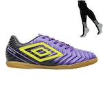 Chuteira Futsal Umbro Fifty V + Meião - Adulto ROXO/PRETO