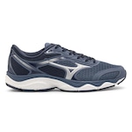 Tênis Mizuno Wave Hawk 5 -Masculino AZUL/PRATA