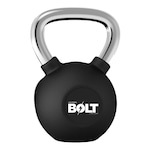 Kettlebell Rubber Lightning Bolt 10Kg PRETO