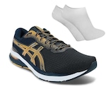 Tênis Asics Gel-Nagoya 6 + Par de Meia - Masculino PRETO/LARANJA