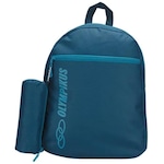 Mochila Olympikus com Estojo - Infantil Azul/Verde