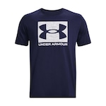 Camiseta de Treino Masculina Under Armour Camo Boxed SS AZUL