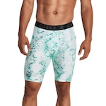 Bermuda de Compressão Masculina Under Amour Curry Heatgear Printed - Under Armour AZUL