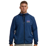 Jaqueta Corta Vento com Capuz Corrida Wss Rotina - Masculina AZUL