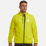 Jaqueta Corta Vento com Capuz Corrida Wss Run Minimalist - Masculina AMARELO