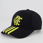 Boné Aba Curva Flamengo adidas - Snapback - Adulto PRETO