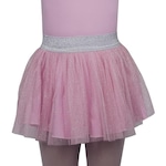 Saia Ballet Vya Fit Gode com Brilho - Infantil ROSA