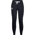 Calça Under Armour Rival Fleece - Feminina PRETO/BRANCO