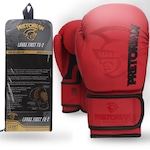 Luva Boxe/Muay Thai First Fx2 PRETO/VERMELHO