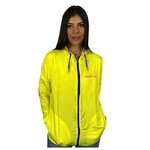 Jaqueta Corta Vento com Capuz Corrida Wss Never Give Up! - Feminina AMARELO