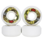 Roda Moska Rock Salve o Planeta 55D sem Miolo Tamanho 54Mm BRANCO