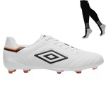 CHUTEIRA DE CAMPO UMBRO SPECIALI CLASSIC + MEIÃO - ADULTO BRANCO/PRETO