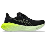 Tênis ASICS Novablast 4 - Masculino PRETO/VERDE