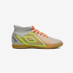 Chuteira Futsal Umbro Mutant Jr - Infantil CINZA/LARANJA